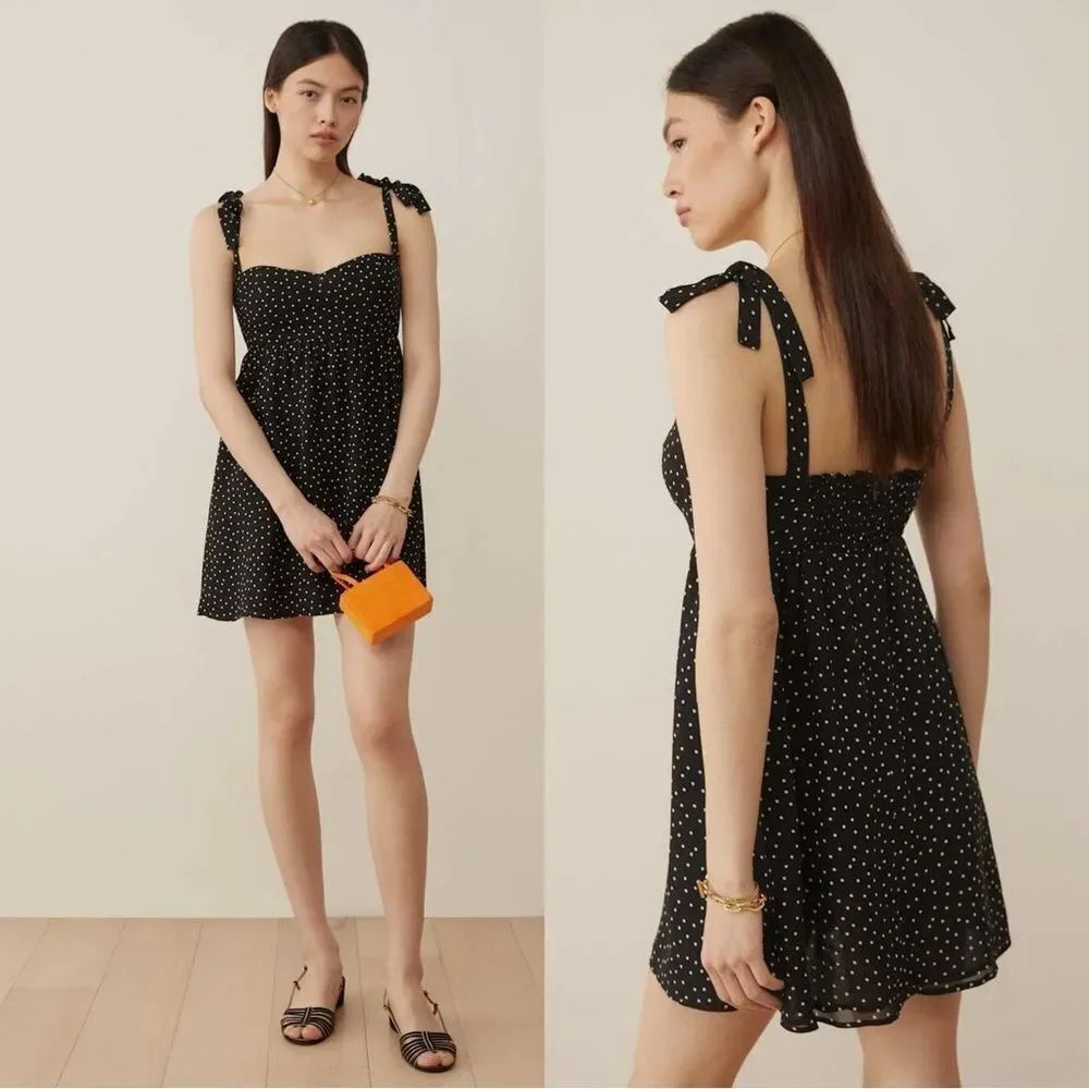 NWT REFORMATION Whitley Dress in “Selene” polka dot